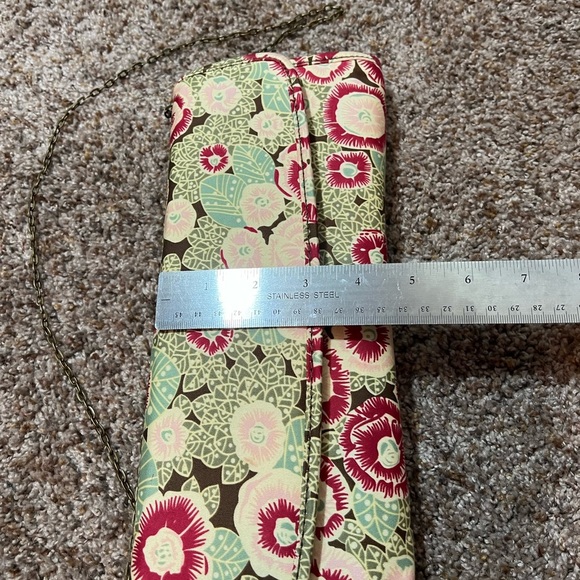 Amy Butler for Kalencom Brenda Clutch w/ Chain Spiced Buds NWT Organic Cotton - Picture 4 of 11